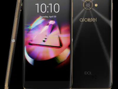 Alcatel Idol 4S Low-poly 3D model