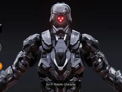 Sci-fi Robotic Creation  3D Model Pack