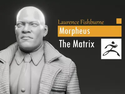 Laurence Fishburne - Morpheus - The Matrix 3D print model