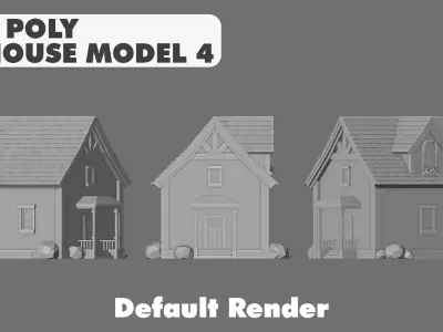 House Model 4 Low-poly 3D model