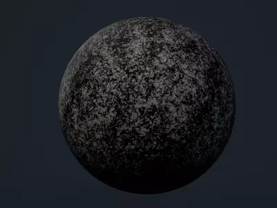 Granite Black Grey Seamless PBR Texture Texture