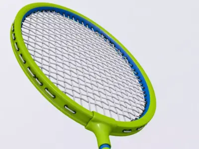 Badminton Racket 3D model