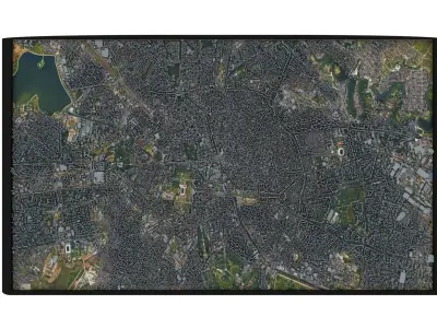  City of Bucharest Low-poly 3D model