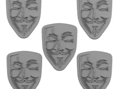 Anonymous Neon Sign 3D model