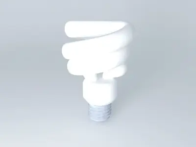 CFL light bulb Free 3D model