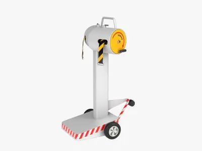 Belt Stanchion Low-poly 3D model