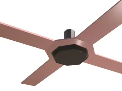 Low Poly Ceiling Fan 3D Model Low-poly 3D model