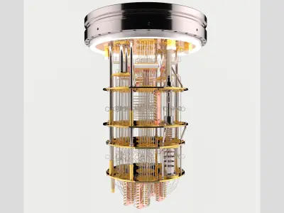 Quantum Computer 3D model