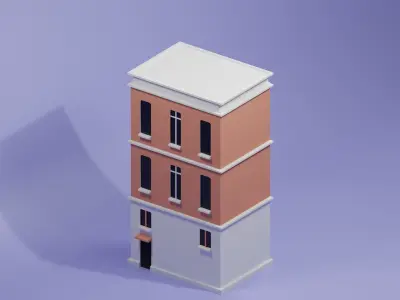firestation toy building 3D model