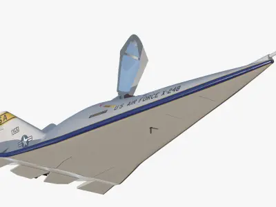  Experimental Aircraft Martin Marietta X-24B Rigged for Maya 