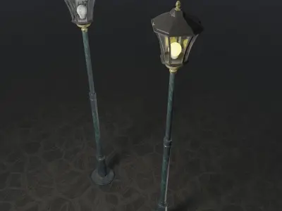 Standart Stret Lamp Free 3D model