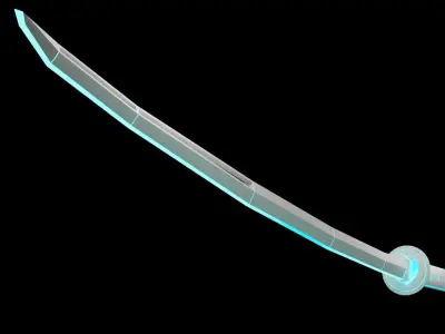 Future Katana Low-poly 3D model