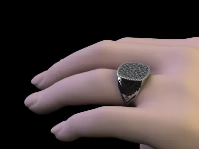 elegance ring 3D print model