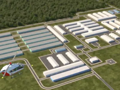 Infection hospital 3D model