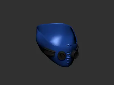 helmet high poly sculpt 3d printable  3D model 131
