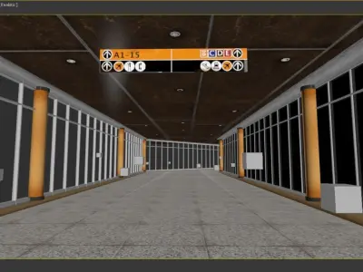 airport exterior model 3D model