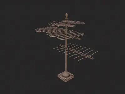 Post Apo Game Objects Collection Low-poly 3D model