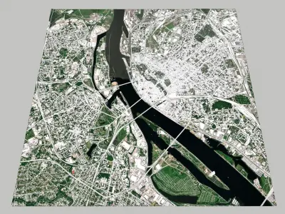 Cityscape Riga Latvia 3D model