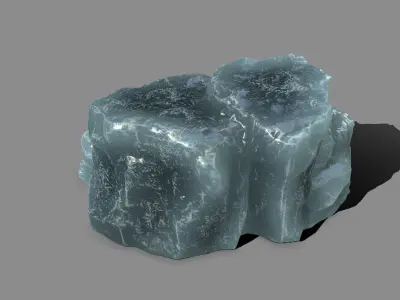 Rock Set piece of Low-poly 3D model