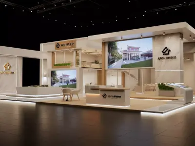 Real estate booth 20m x 19m 3D model 3D model