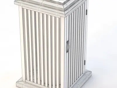 Wooden Look Patio Heater 3D model