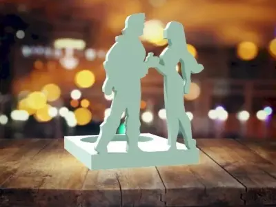 Pocahontas candle holder 3D print model