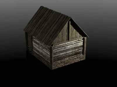 HOUSE VILLAGE  Low-poly 3D model