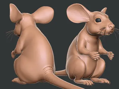 Mouse - Topology + UV Map