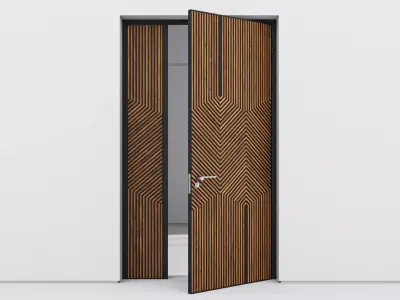 Aluminium door 121 3D model
