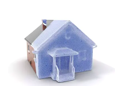 Cozy Brick Cottage model pack Low-poly 3D model