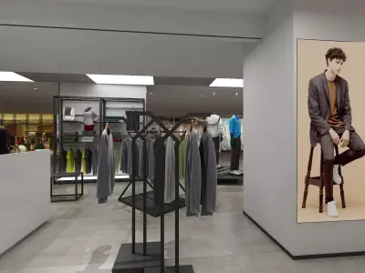 Clothing Store 01 3D model