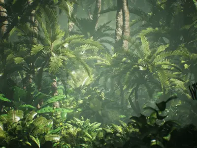 Tropical Nature 140 Assets Low-poly 3D model