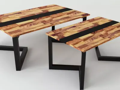 Low Table Denise V1 3D model