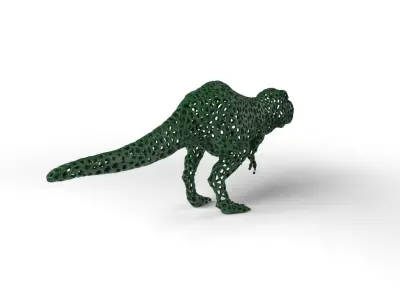 Tyrannosaurus Voronoi Low-poly 3D model