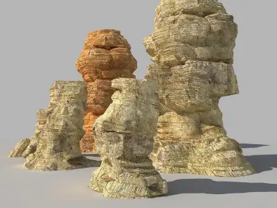 Desert Rock 3D model