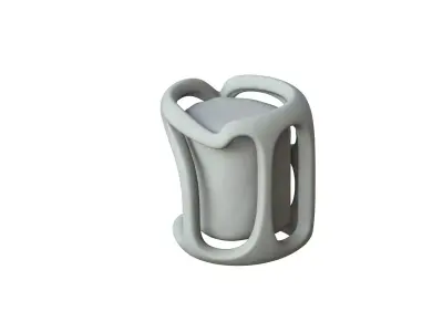 SciFi Shape Object Low Poly Low-poly 3D model 15