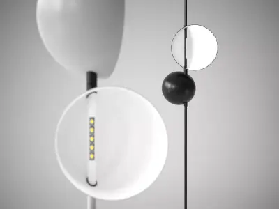 Superluna 397 Floor Lamp Free 3D model