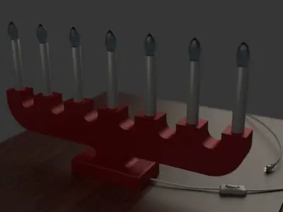 Christmas Advent Lights 3D model