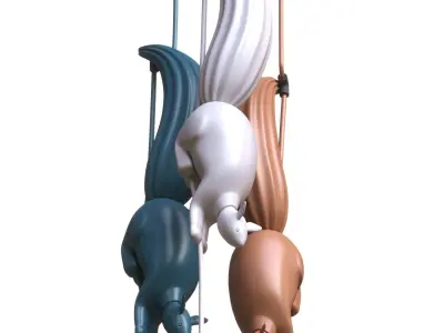 Squirrel Lamp 3D model