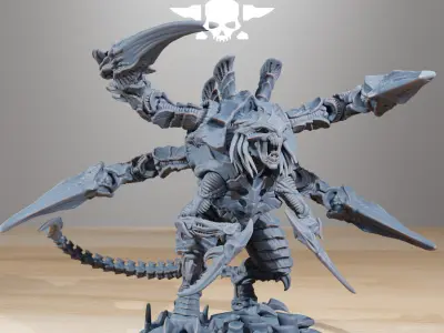 Xenarid Ravage Howler 3D print model