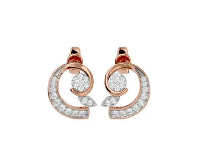 Light Minimalist Diamond Ring Earrings Pendant Set 3D print model