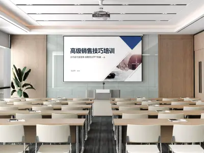 School Classroom Low-poly 3D model