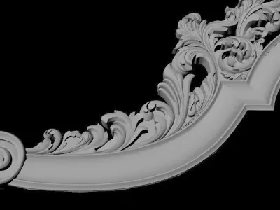 bed headboard 3D model