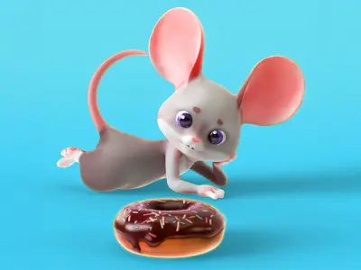 Warrior Rodents Pack - Hamster Squirrel Rabbit Mouse Rat  - 58 Low-poly 3D model