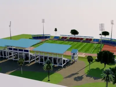 Apia Park Stadium - Samoa 3D model