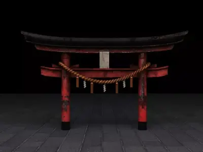 Japan torii 3D model
