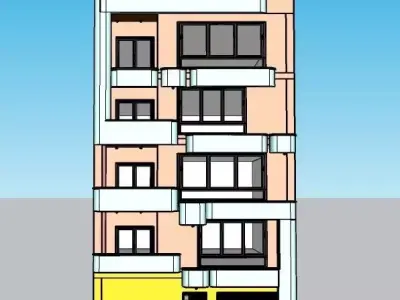 Modern exterior Building  Sketchup Lumion Render HIGH Quality 3D model