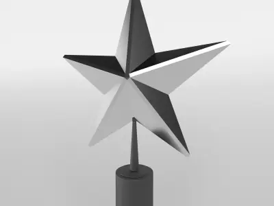 Christmas Star v1 002 Low-poly 3D model