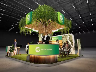 3D Exhibition Stand Booth Design 6x6m 3D model