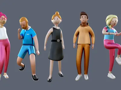  cartoon characters 3 10 Glamour 